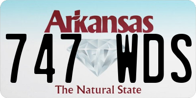 AR license plate 747WDS