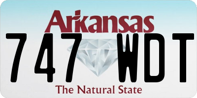 AR license plate 747WDT