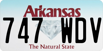 AR license plate 747WDV