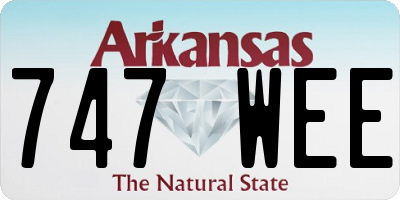 AR license plate 747WEE