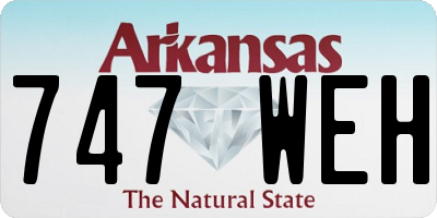 AR license plate 747WEH