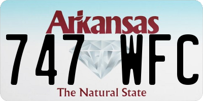 AR license plate 747WFC