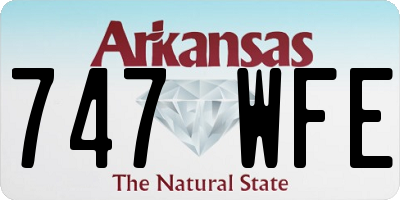 AR license plate 747WFE