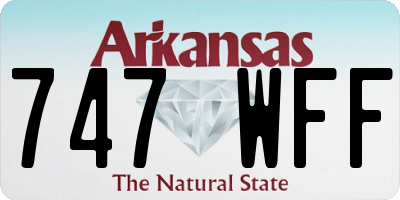 AR license plate 747WFF