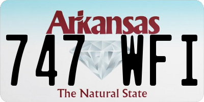 AR license plate 747WFI