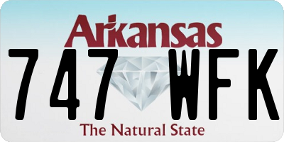 AR license plate 747WFK