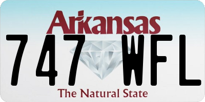 AR license plate 747WFL