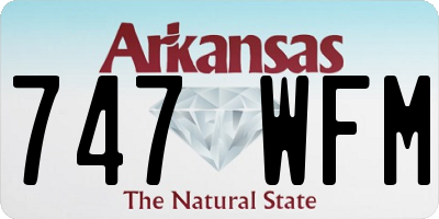 AR license plate 747WFM