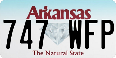 AR license plate 747WFP