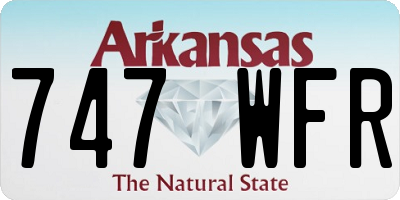 AR license plate 747WFR
