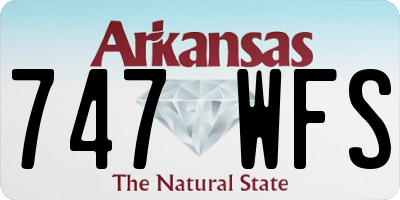 AR license plate 747WFS