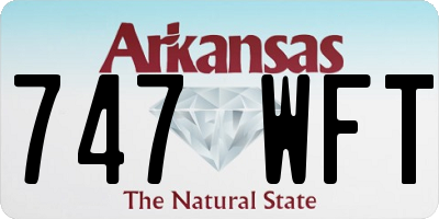 AR license plate 747WFT