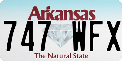 AR license plate 747WFX