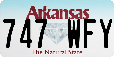 AR license plate 747WFY