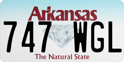 AR license plate 747WGL