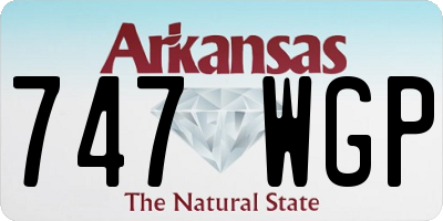 AR license plate 747WGP
