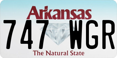 AR license plate 747WGR