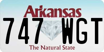AR license plate 747WGT