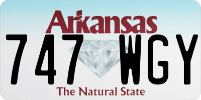 AR license plate 747WGY