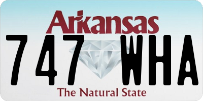 AR license plate 747WHA