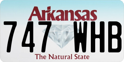 AR license plate 747WHB