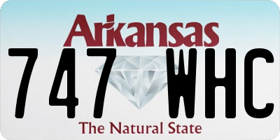 AR license plate 747WHC