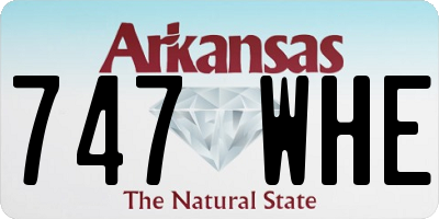 AR license plate 747WHE
