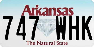 AR license plate 747WHK