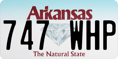 AR license plate 747WHP