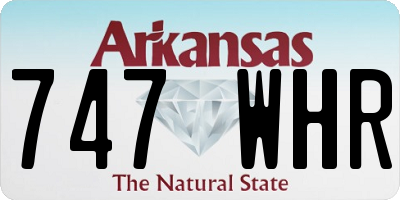 AR license plate 747WHR