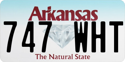 AR license plate 747WHT