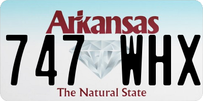 AR license plate 747WHX
