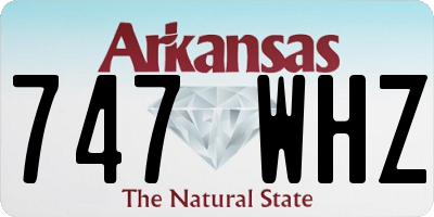 AR license plate 747WHZ