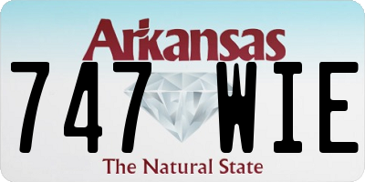 AR license plate 747WIE