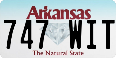 AR license plate 747WIT