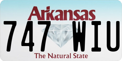AR license plate 747WIU