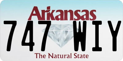 AR license plate 747WIY