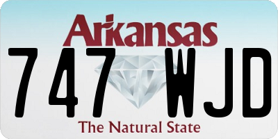AR license plate 747WJD