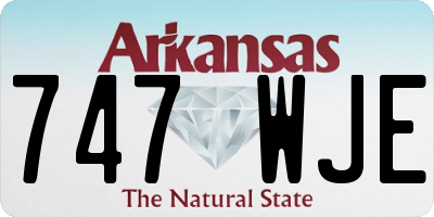 AR license plate 747WJE