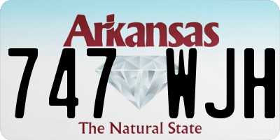 AR license plate 747WJH