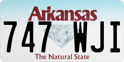 AR license plate 747WJI