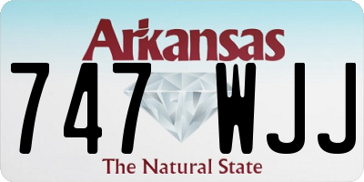 AR license plate 747WJJ