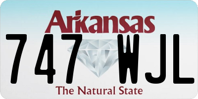AR license plate 747WJL