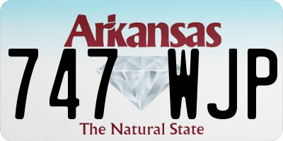 AR license plate 747WJP