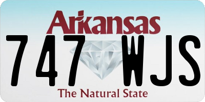 AR license plate 747WJS