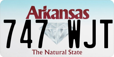AR license plate 747WJT