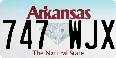 AR license plate 747WJX
