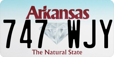 AR license plate 747WJY
