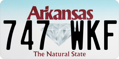 AR license plate 747WKF