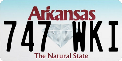 AR license plate 747WKI